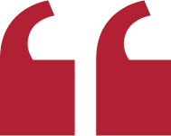 Red quotation marks on a black background.